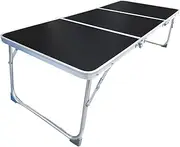 Portable Camping Table,Aluminum Alloy Folding Picnic Table | Camping Accessory with Handles Outdoor Desk for BBQ Travel Fishing Dining Balcony Park Lawn Patio Beach Backyard Home Gatherings