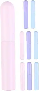 WOFASHPURET 9 Pcs Lip Brush Gloss Head Portable Soft Applicator Cosmetic Travel Beauty Brushes Lip Makeup Brush Round Makeup Smudge Brush Lip Line Brush Silica Gel