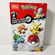 MEGA Construx Pokemon Building Pack Build 4 Figures Ball Squirtle Kanto Partners