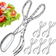 Plastic Salad Serving Set (Set of 6), Acrylic Salad Spoon and Fork for Mixing...