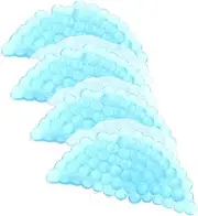 4Pcs Reusable Round Ice Packs for Injuries and Therapy Semi Round Cold Compress Bags for Swelling Relief