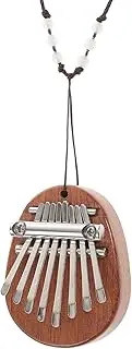 BESTonZON 8-sound Mini Thumb Piano Creative Music Instrument Wooden Kalimba Toy Lightweight and Portable