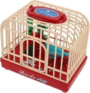 GARIOUANS Singing Bird Cage Toy Realistic Sounds and Movements Interactive Bird Figurine for Boy Girl for and Imaginative Fun