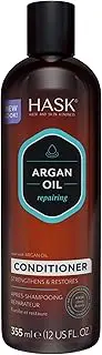 HASK Argan Oil Repairing Conditioner for all hair types, colour safe, gluten-free, sulfate-free, paraben-free, cruelty-free - 1 355 mL Bottle