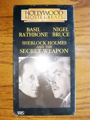 Sherlock Holmes and the Secret Weapon (VHS, 1985) Basil Rathbone NEW SEALED!