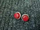 Vintage GULCO Bicycle Reflectors- Pair- Schwinn-Murray-Huffy* License Plate- RED