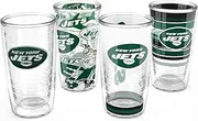 Tervis NFL New York Jets - Assorted Made in USA Double Walled Insulated Tumbler Travel Cup Keeps Drinks Cold & Hot, 16oz 4pk, Classic