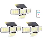 Solar Lights Outdoor, 288 LED 2800LM Solar Motion Sensor Outdoor Light with R...