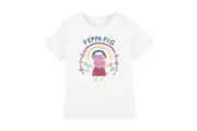 Peppa Pig Childrens/Kids Floral Rainbow T-Shirt (White) - UTTV5156