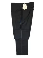 Brunello Cucinelli Men's Tuxedo Pants Size 34 / 50 Dark Grey Wool & Silk -$1,350