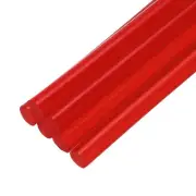 Mini Hot Glue Sticks for Glue Gun 4-inch x 0.28-inch Clear Red 6Pcs