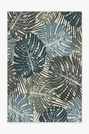 200' x 290' | Machine Washable Runner Rug | Kid & Pet Friendly | Indoor Rug | Monstera Jade Rug | Ruggable