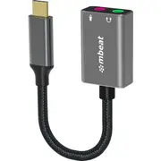 MBEAT LC7978 USB-C To Audio and Mic Adapter Toughlink