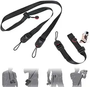 [KouPoTop] Quick Release DSLR Adjustable Camera Cuff Wrist Hand Strap Belt Bracelet Sling Shoulder Strap Compatible with Video Camcorder Nikon/Canon/Sony/Pentax/Minolta/Olympus/SLR/Digital Cameras