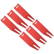 6Pcs Metal Bending Golf Divot Repair Tool Golf Divot Tool Green Fork Red