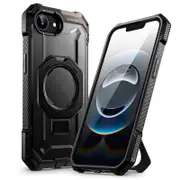 For Iphone 16E 6.1 Inch Ub Grip Heavy Duty Shockproof Magnetic Phone Case With Kickstand & Camera Protector