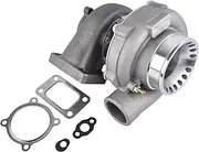 Niyako Turbo Charger with Gaskets, Anti-Surge Compressor AR.70/63 Universal Turbocharger T3 Flange, Replacement# GT3582 GT35 GT3582R Fit 2.5L-6.0L Engines Water and Oil Cooled