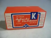 1 Box (20 Per Box)-Agfacolor K Slide Binders 24 X 36 5 X 5cm 35MM Slide Film #13