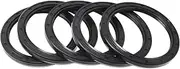 X AUTOHAUX Universal Oil Seal TC Double Lip W Steel Spring Seal Ring Rotary Shaft Seal 72x90x8mm High Pressure Nitrile Rubber Black 5 Pcs