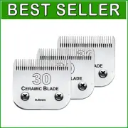 Heat Resistant 3-Pack Dog Clipper Replacement Blades - Fits Wahl/Oster Models