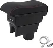 Central Storage Console Adjustable Central Storage Console Box, Car Console Storage Box Durable Armrest Box Replacement Accessories for Suzuki Swift 2005-2021