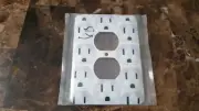 Mulberry outlet print winking outlet, metal outlet plate, single outlet NEW