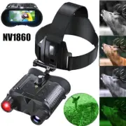 8X Night Vision Goggles Head Mounted Binoculars Infrared Outdoor for Hunting AU