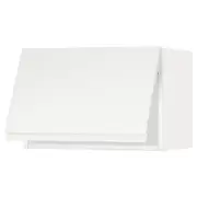 METOD wall cabinet horizontal, white/Voxtorp matt white, 60x37x40 cm