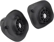[JOROBURO] Luggage Wheels, 2Pcs/Set PVC Universal Luggage Wheels Replacement Single Roller, Wheels Black Silent Stemless Caster for Travel Customs Box Luggage Wheels Replacement Suitcase Accessory