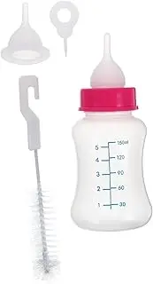 iplusmile 4 Pcs Pet Feeding Bottle Silicone Puppy Feeder with Cleaning Brush Random Color Safe Durable Feeding for Puppies and Kittens Easy Random Color