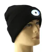 Sports Running 6 LED Beanie Knit Hat Rechargeable Cap Light Camping Climbing Lamp 1195 GREY