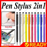 在飛比找蝦皮購物優惠-Stylus 2IN1 Pen 觸控圓珠筆智能手機觸摸屏平板