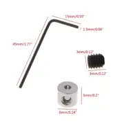 1 Set Screw Brooch Wrench Special Back Buckle Badge Metal Accessories