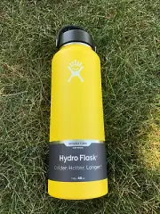 hydro flask 40 oz NEW discontinued color Lemon wide mouth