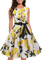 [Gardenwed] Tea Party Women's Audrey Hepburn Sleeveless Vintage Spring Dress 1950s 2023
