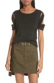 Helmut Lang Bondage Sleeve Tee