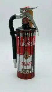 Pop art original Campbell tomato Soup fire extinguisher Nyc street artist PUKE