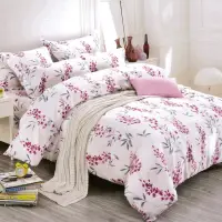 在飛比找momo購物網優惠-【TRP】柔絲絨雙人四件式印花兩用被床包 花卉(天絲絨)