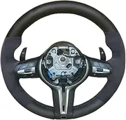 Series Leather Baked Paint Black Button Frame M Performance Steering wheel Assenbly Compatible With BMW F30 F10 F20 F22/23/44 3/5(5 Series)