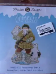 MILL HILL ANTARCTIC SANTAS BEADED ALBATROSS SANTA CROSS STITCH KIT #MH20-2033