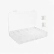 StitchMaster 36 Grids Embroidery Floss Box - Cross Stitch Threads Organizer Case