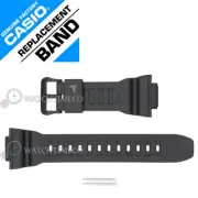 Genuine Casio Watch Band Tough Solar STLS110H-1B2 STL-S110 Black Strap w/ Rods