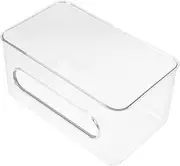 Gatuida Wall Mounted Mask Dispenser Gloves Organizer Transparent Storage Box for Effortless Identification Lab Grade Design Keeps Contents Clean Dry Practical
