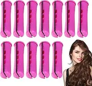 Heatless Hair Curler | 12X Curlers For Long Hair With Rubber Bands - Portable Heatless Styler Tool For Women Night Use At Home And Travel