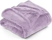 Utopia Bedding Fleece Blanket King Size Lilac 300GSM Luxury Fuzzy Soft Anti-Static Microfiber Bed Blanket (90x102 Inches)