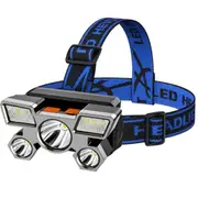 LED Rechargeable Hands-Free Head Flashlight for Hiking, Camping Sport
