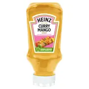 HEINZ Curry Mango Sauce in squeeze bottle READY to SERVE-VEGAN-FREE SHIPPING
