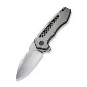 WE Knives Harpen FrameLock 23019-4 Gray Titanium CPM 20CV Pocket Knife Stainless