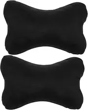 2pcs Car Headrest and Neck Protector Headrest Pillow Car Neck Pillow Cute Car Driver Pad Car Seat Pillow Stuffed Car Pillow Car Support Neck Cushion Car Neck Cushion Plush Black