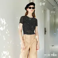 在飛比找momo購物網優惠-【mia mia】MIA MIA滿版印花上衣